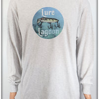 Lure Lagoon Vamp Logo Ash Gray Long Sleeve Shirt