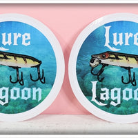 Lure Lagoon Vamp Logo Sticker Pair