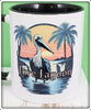 Lure Lagoon Pelican Logo Black Handle Mug