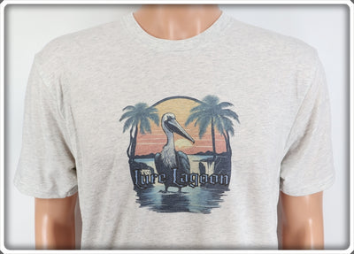 Lure Lagoon Pelican Logo Light Granite T-Shirt