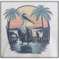 Lure Lagoon Pelican Logo Light Granite T-Shirt