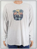 Lure Lagoon Pelican Logo Ash Gray Long Sleeve Shirt