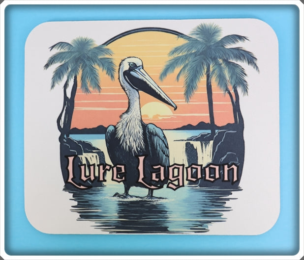 Lure Lagoon Pelican Logo Mouse Pad