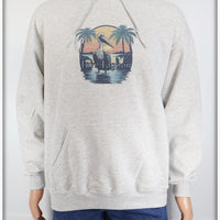 Lure Lagoon Pelican Logo Ash Gray Pullover Hoodie