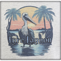 Lure Lagoon Pelican Logo Ash Gray Pullover Hoodie