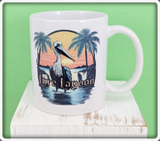 Lure Lagoon Pelican Logo White Mug