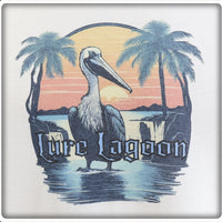 Lure Lagoon Pelican Logo Crisp White Long Sleeve Shirt