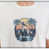 Lure Lagoon Pelican Logo Crisp White T-Shirt