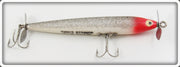 Heddon Red Head Silver Flitter Wood Surface Cobra Lure