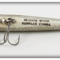 Heddon Shad & Silver Wood Surface Cobra