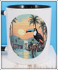 Lure Lagoon Toucan Logo Black Handle Mug