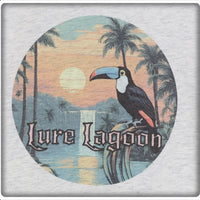 Lure Lagoon Toucan Logo Light Granite T-Shirt