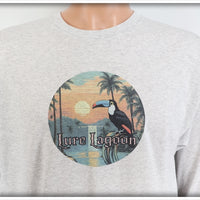 Lure Lagoon Toucan Logo Ash Gray Long Sleeve Shirt