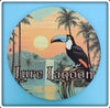 Lure Lagoon Toucan Logo Round Mouse Pad