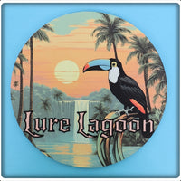 Lure Lagoon Toucan Logo Round Mouse Pad