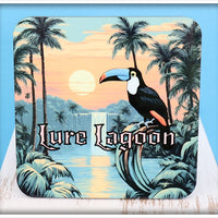 Lure Lagoon Toucan Logo Square Coaster