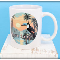 Lure Lagoon Toucan Logo White Mug