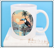 Lure Lagoon Toucan Logo White Mug