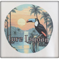 Lure Lagoon Toucan Logo Crisp White Long Sleeve Shirt