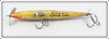 Heddon Yellow & Silver Wood Surface Cobra