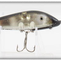 Vintage Heddon Black & Silver Tiger Lure