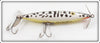 Vintage Heddon White Coachdog Dying Flutter Lure