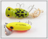 Arbogast Chartreuse Jitterbug & Frog Hula Popper Pair