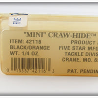 Five Star Mfg Inc Black & Orange Craw Hide In Box