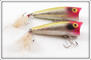 Vintage Rebel Chrome & Yellow Pop R Lure Pair