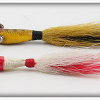 Heddon Perch & Red Head White Spin Fin Pair