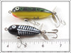 Heddon Bullfrog Baby Torpedo & Black Shore Tiny Torpedo Pair