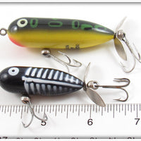 Heddon Bullfrog Baby Torpedo & Black Shore Tiny Torpedo Pair