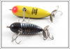 Heddon Bullfrog Baby Torpedo & Black Shore Tiny Torpedo Pair