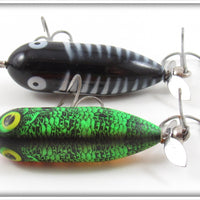 Heddon Natural Sunfish & Black Shore Tiny Torpedo Pair