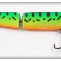 Vintage Heddon Fluorescent Green Crawdad Zara Gossa Lure