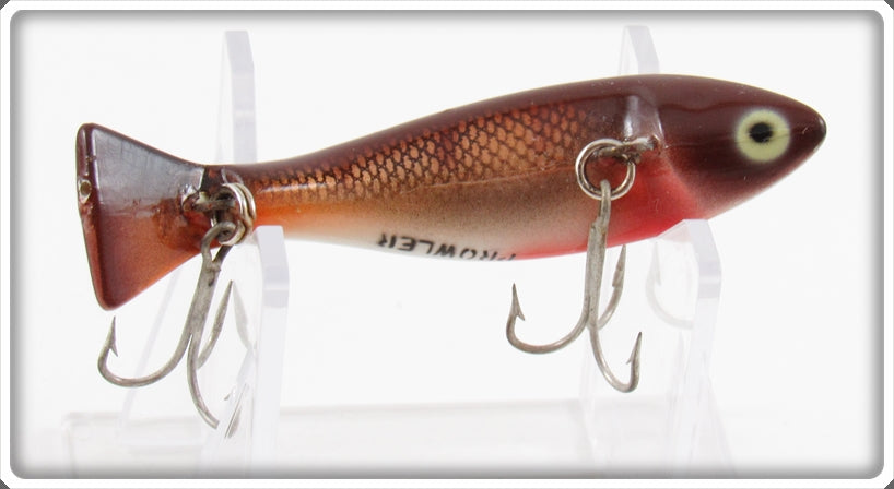 Vintage Heddon Bronze White Brown Prowler Lure