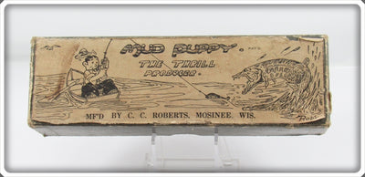 Vintage C.C. Roberts Mud Puppy Empty Lure Box 
