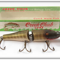 Vintage Creek Chub Pikie Scale Jointed Pikie Lure In Box
