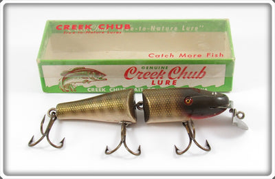 Vintage Creek Chub Pikie Scale Jointed Pikie Lure In Box
