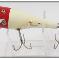 Vintage Creek Chub Red Head White Pop N Dunk Lure
