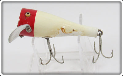Vintage Creek Chub Red Head White Pop N Dunk Lure
