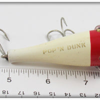 Creek Chub Red Head White Pop N Dunk