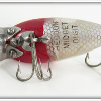 Heddon Red Head White Midget Digit