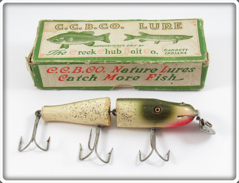 Vintage Creek Chub Silver Flash Jointed Pikie Lure In Unmarked Box