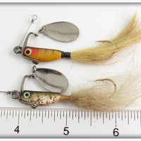 Heddon Perch & Silver Flitter Spin Fin Pair