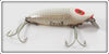 Vintage Heddon Red & White Shore Early River Runt Lure