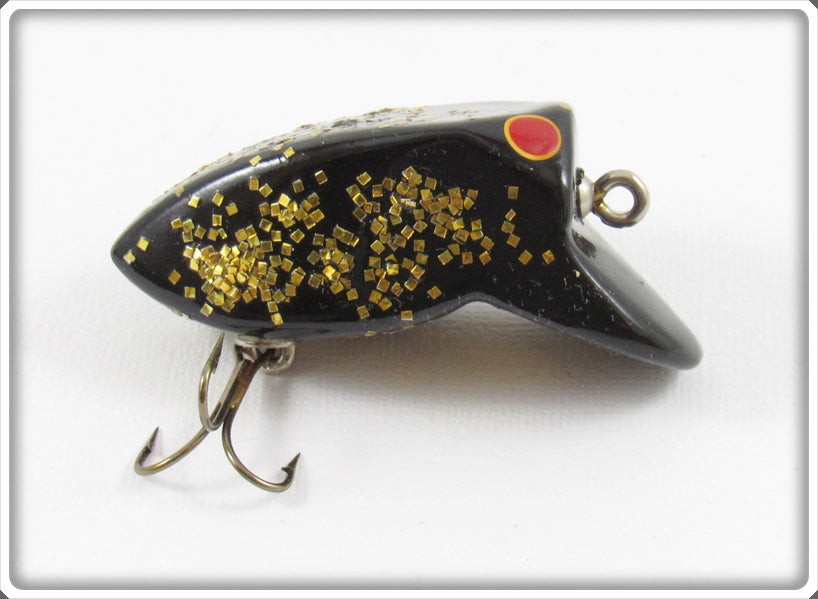 Vintage Myers Lure Co Black Gold Glitter Crazy Loon Lure