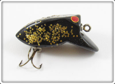 Vintage Myers Lure Co Black Gold Glitter Crazy Loon Lure