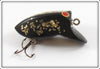 Vintage Myers Lure Co Black Gold Glitter Crazy Loon Lure