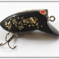 Vintage Myers Lure Co Black Gold Glitter Crazy Loon Lure